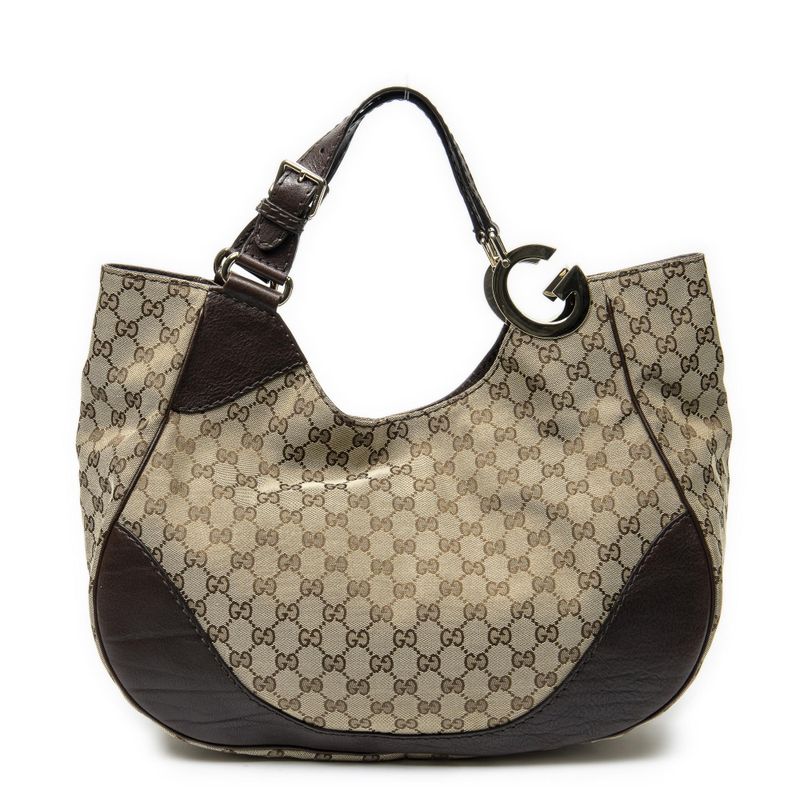 Gucci Charlotte Tobege Brown GG Canvas Beige