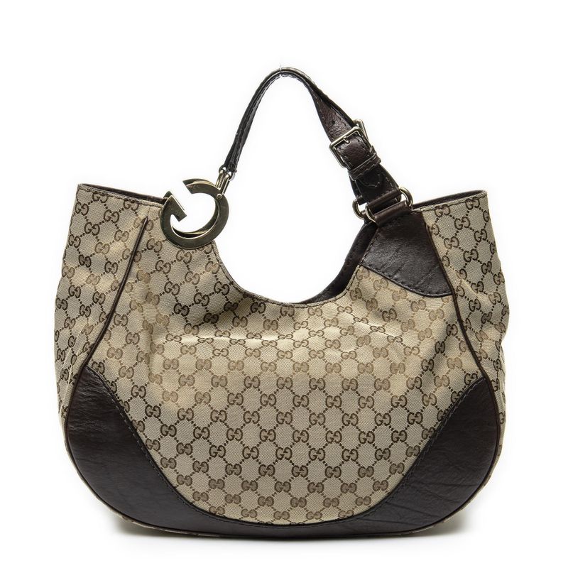 Gucci Charlotte Tobege Brown GG Canvas Beige