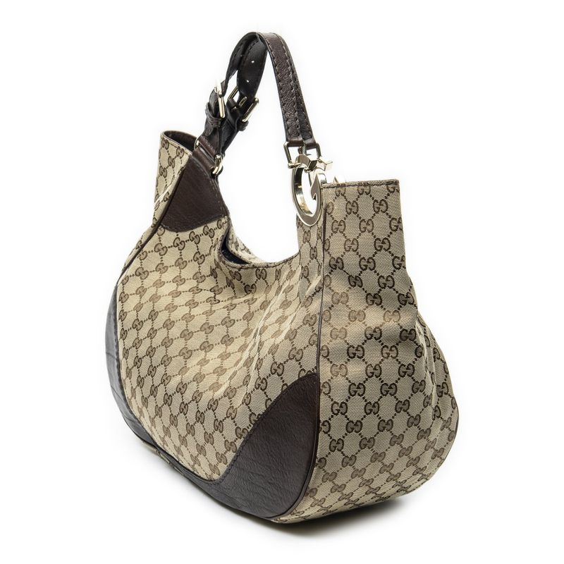 Gucci Charlotte Tobege Brown GG Canvas Beige