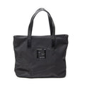 Fendi Vintage FF Frame Tote Black Nylon Canvas