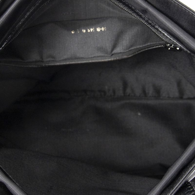 Fendi Vintage FF Frame Tote Black Nylon Canvas