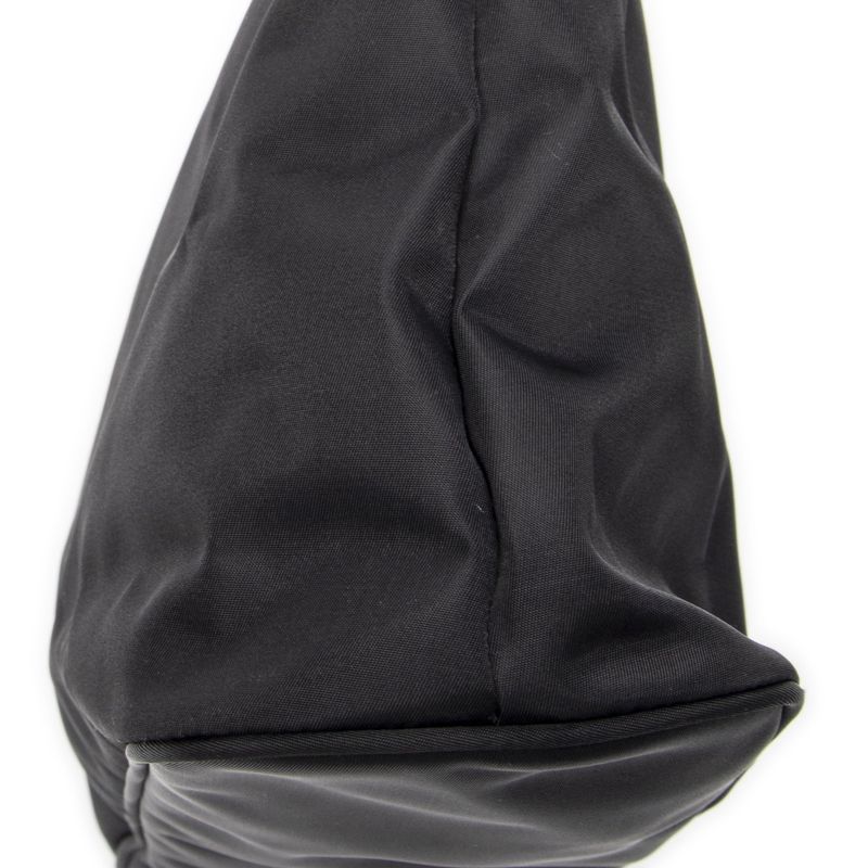 Fendi Vintage FF Frame Tote Black Nylon Canvas