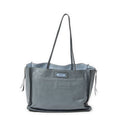 Prada Zip Shopping Tote Blue Marumo Glasse Leather