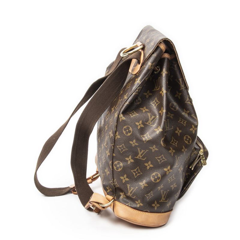 Louis Vuitton Montsouris Brown Monogram Canvas Shoulder Bag