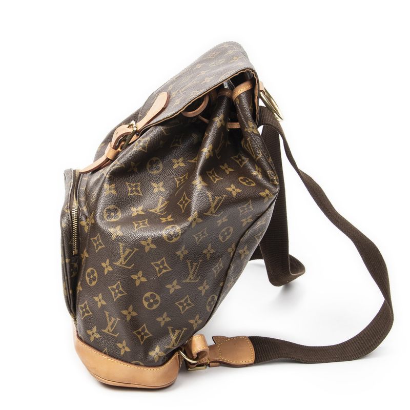 Louis Vuitton Montsouris Brown Monogram Canvas Shoulder Bag