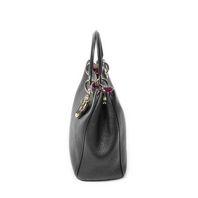 Dior Diorissimo Tote Black Grain Calfskin Leather