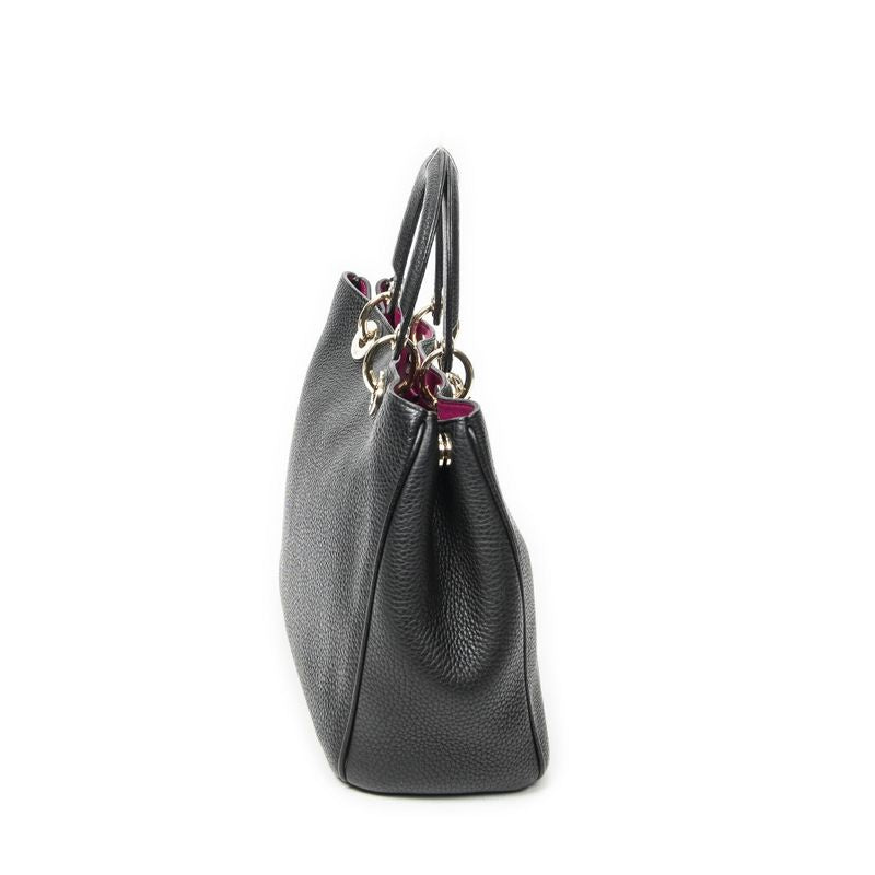 Dior Diorissimo Tote Black Grain Calfskin Leather