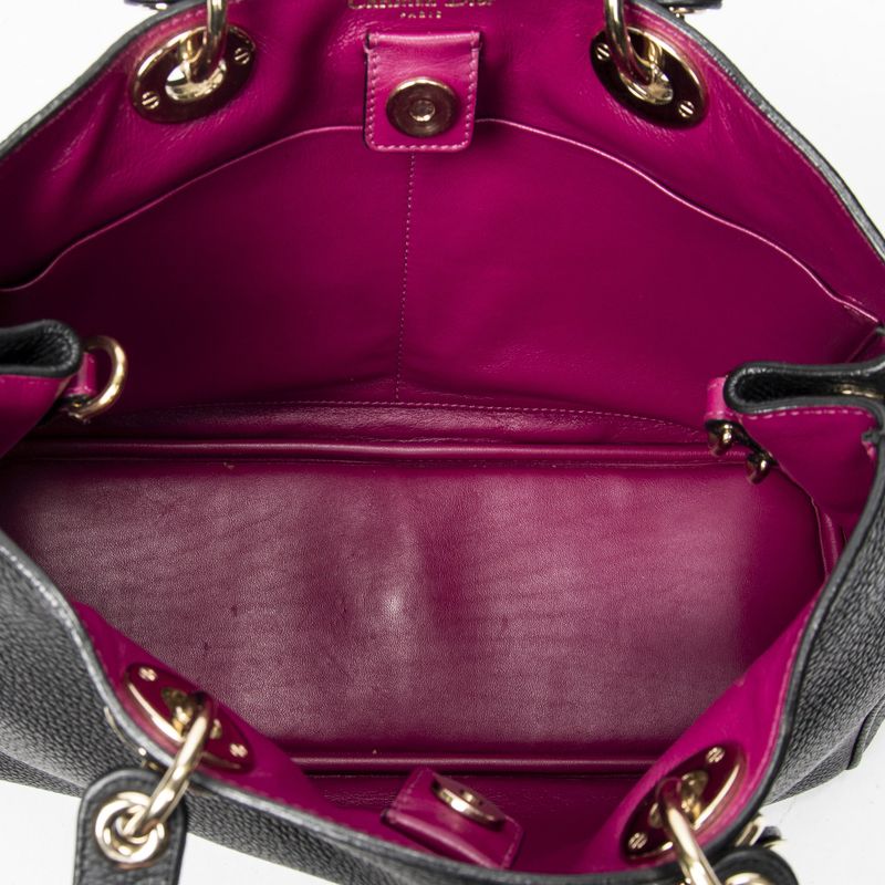 Dior Diorissimo Tote Black Grain Calfskin Leather