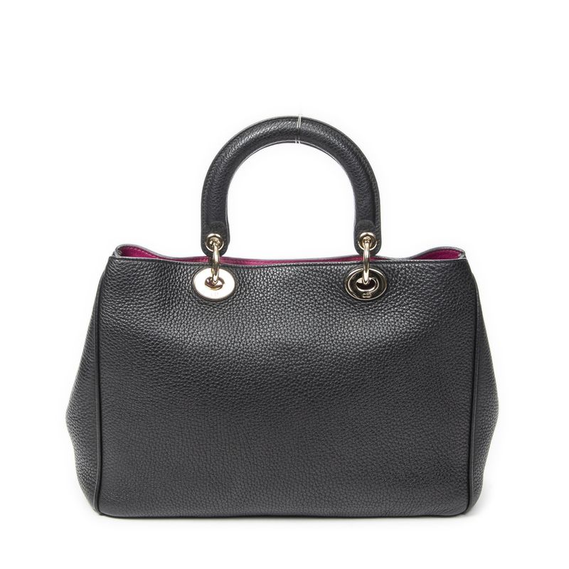 Dior Diorissimo Tote Black Grain Calfskin Leather