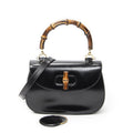 Gucci Midi Ambabu Top Handle Flap Black Smooth Leather