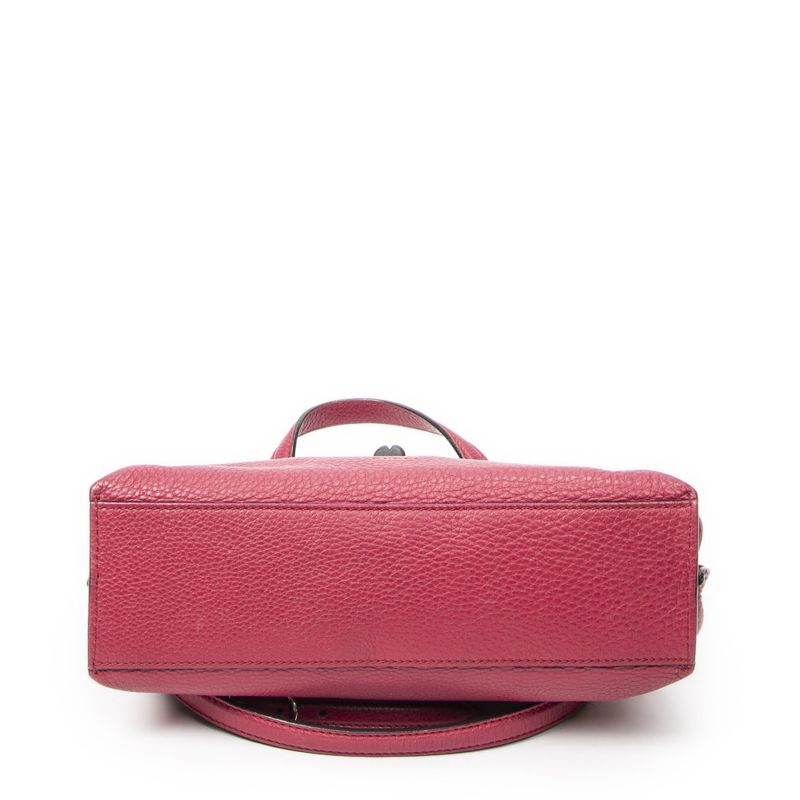 Gucci Fuchsia Pink Grain Calfskin Leather Shoulder Bag