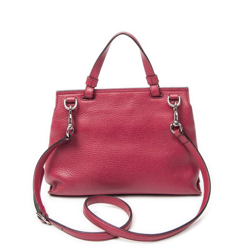 Gucci Fuchsia Pink Grain Calfskin Leather Shoulder Bag