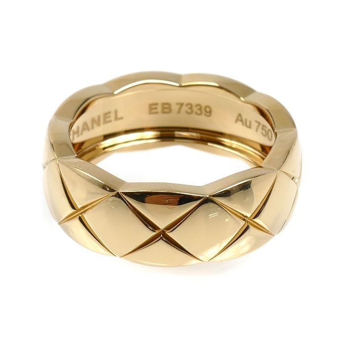 Chanel 18K Yellow Gold Coco Crush Ring 48