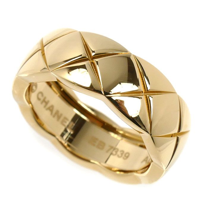 Chanel 18K Yellow Gold Coco Crush Ring 48