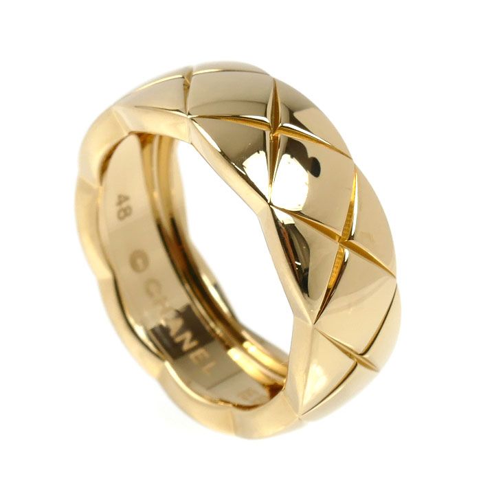 Chanel 18K Yellow Gold Coco Crush Ring 48