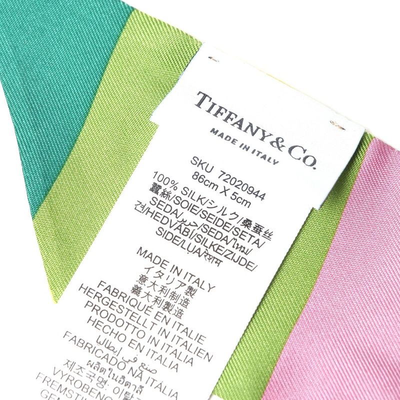 Tiffany & Co Bird on a Lock Ribbon Scarf All Silk