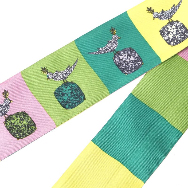 Tiffany & Co Bird on a Lock Ribbon Scarf All Silk