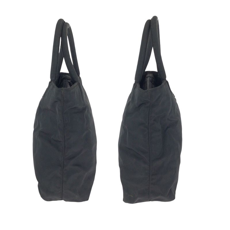 Prada Tessuto Black Silver Nylon Tote