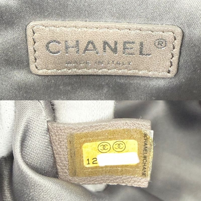 Chanel Shoulder Bag CC Logo Camellia Double Chain Stitch