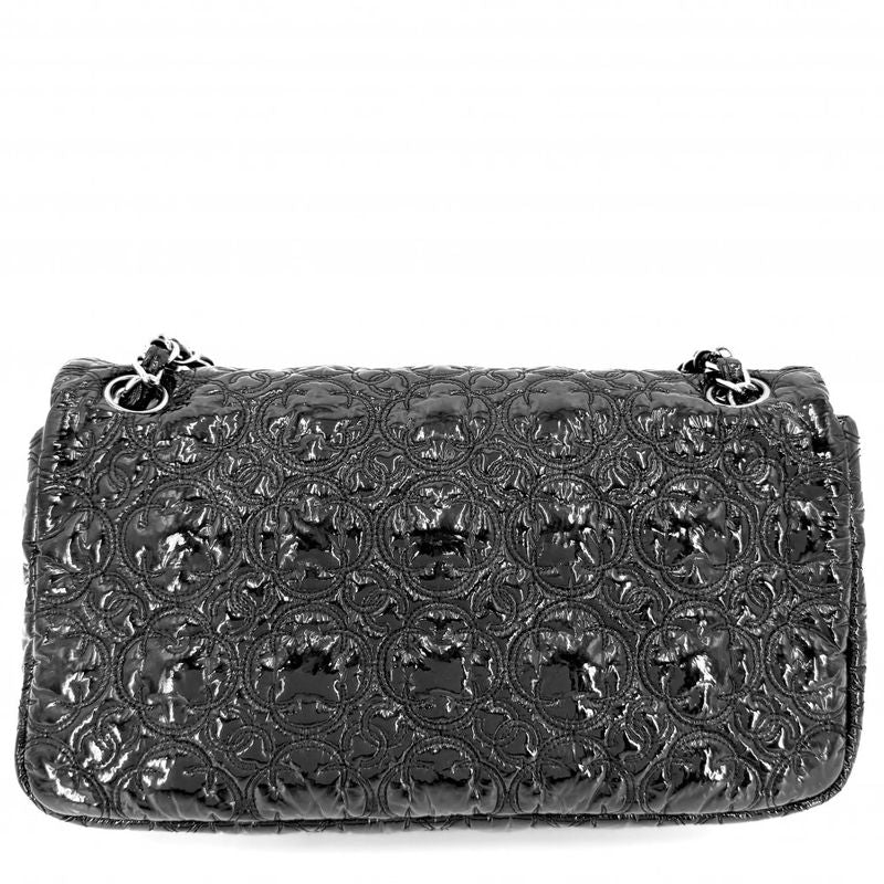 Chanel Shoulder Bag CC Logo Camellia Double Chain Stitch