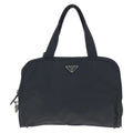 Prada Tessuto Black Silver Nylon Tote
