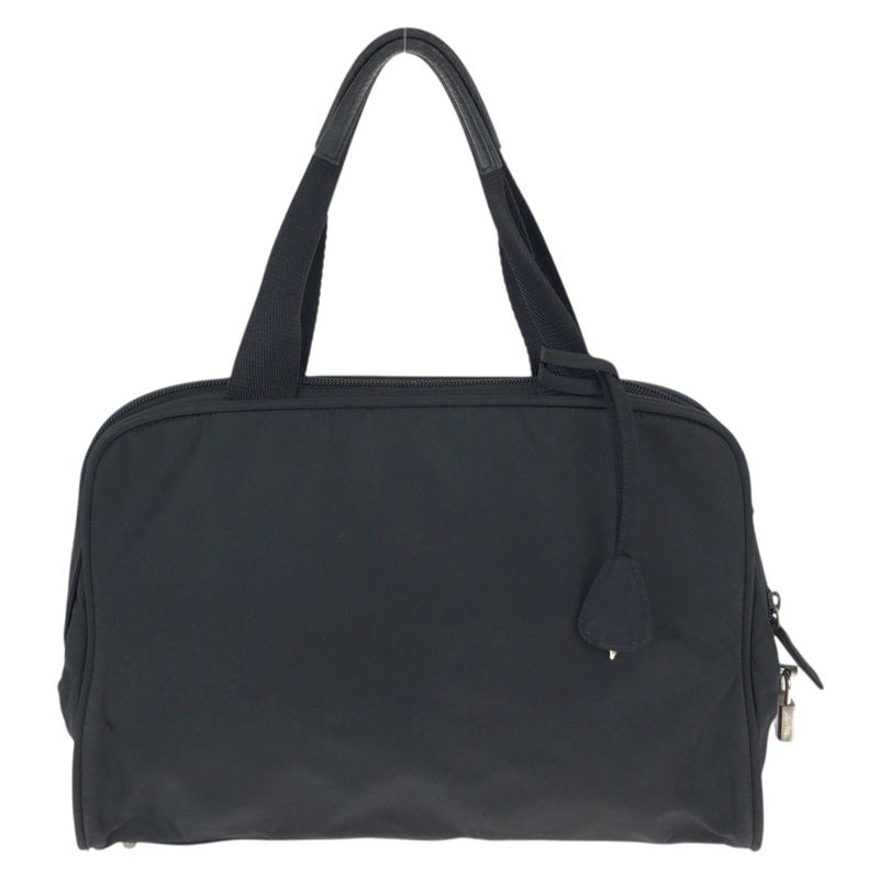 Prada Tessuto Black Silver Nylon Tote