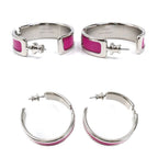 Hermes Leather Olympe Earrings