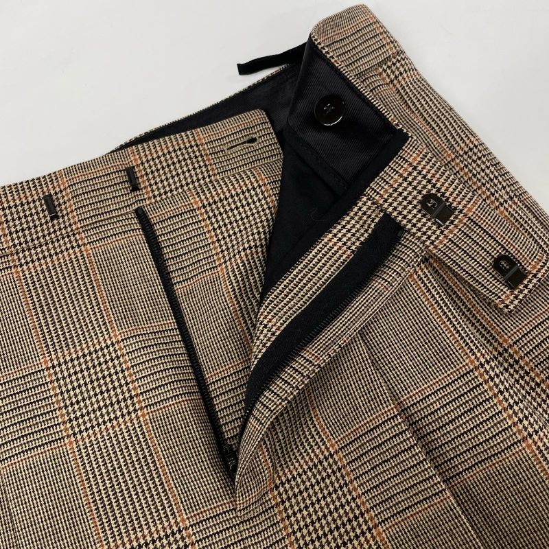 Celine Brown Wool Trousers Pants 38 )