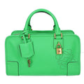 Loewe Limited Edition Grain Calf Leather Anagram Amazona 28 ) Green