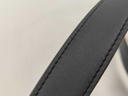 Hermes Belt Andy 26 Blue Indigo Gold Leather Silver