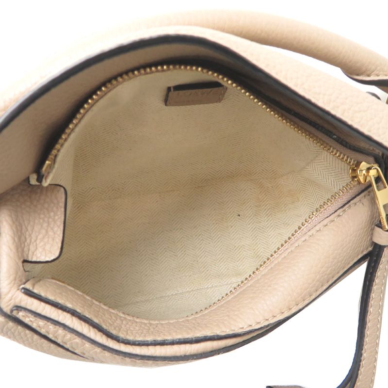 Loewe Handbag Leather Beige