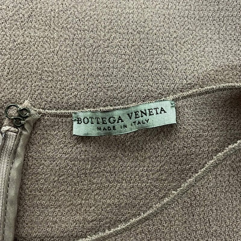Bottega Veneta Dress 44 L Pink Beige Crew Neck Sleeveless Long