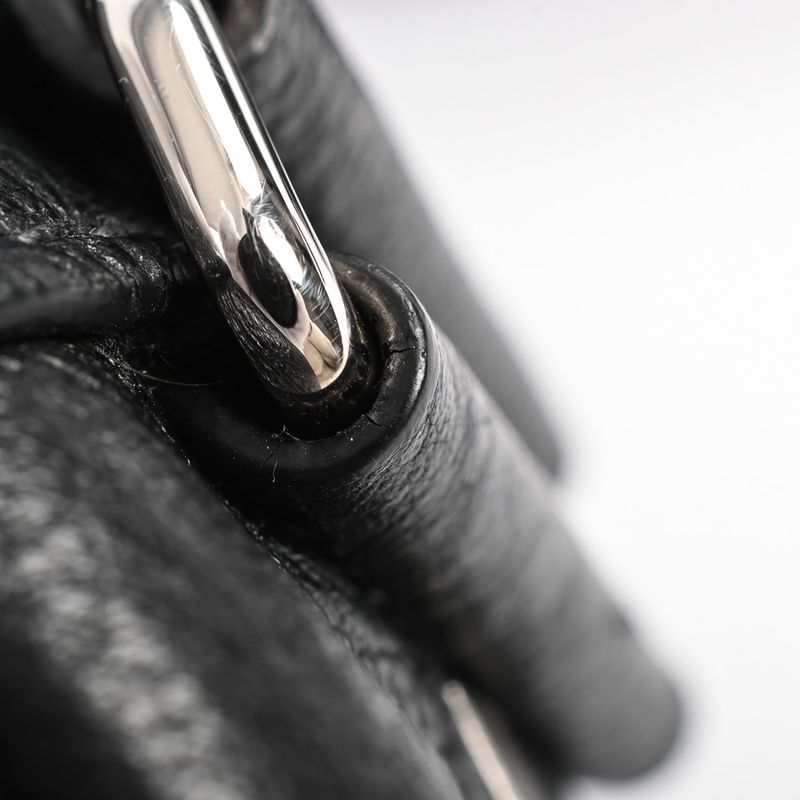 Prada Shoulder Bag Leather Black