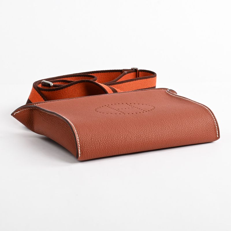 Hermes Shoulder Bag Vidposh Brown Sienne
