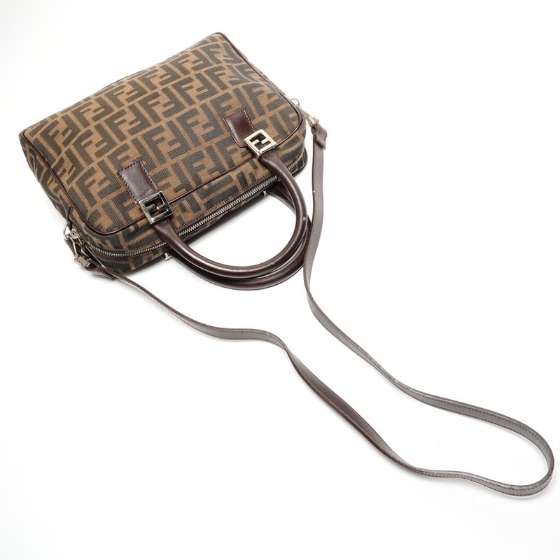 Fendi Handbag Zucca Canvas 2-Way