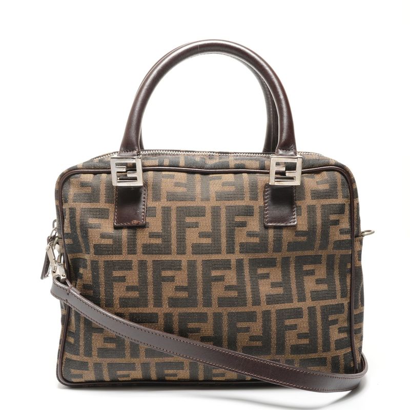 Fendi Handbag Zucca Canvas 2-Way