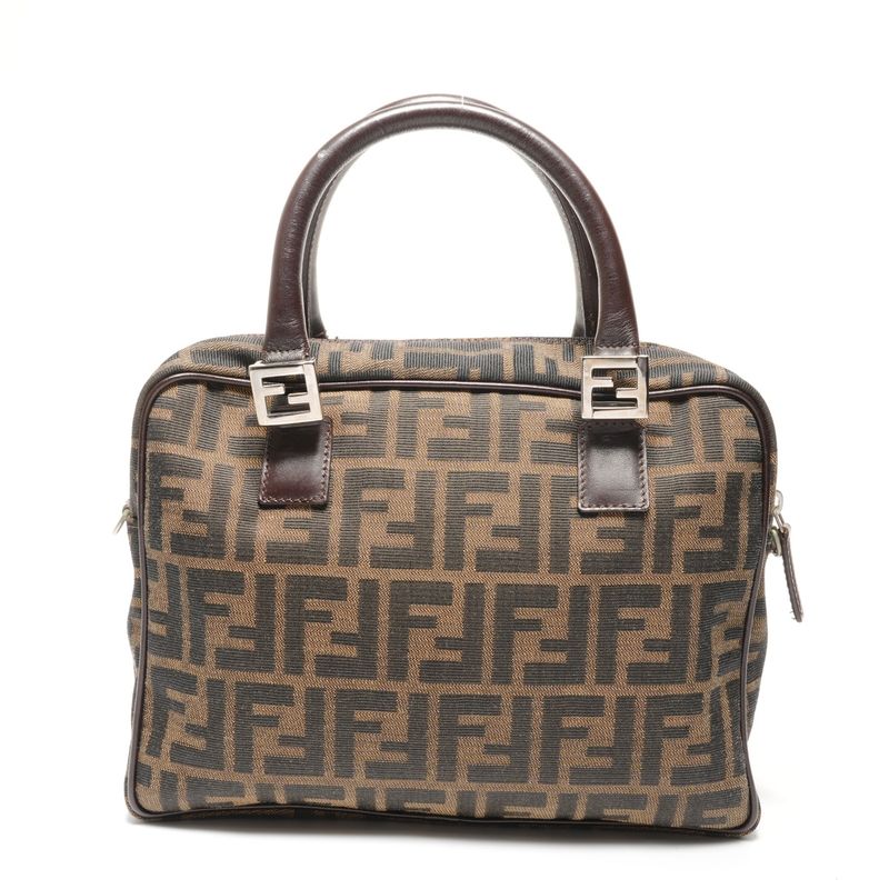 Fendi Handbag Zucca Canvas 2-Way