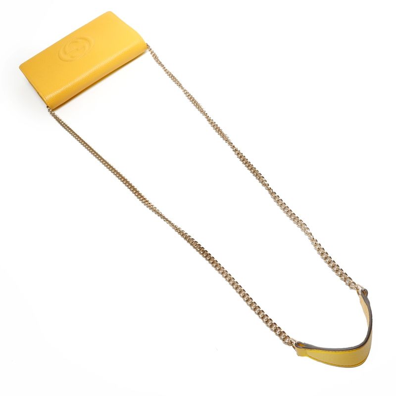 Gucci Shoulder Bag Soho Stitch Chain Wallet