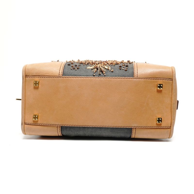 Loewe Handbag Amazona 28 Denim Beads