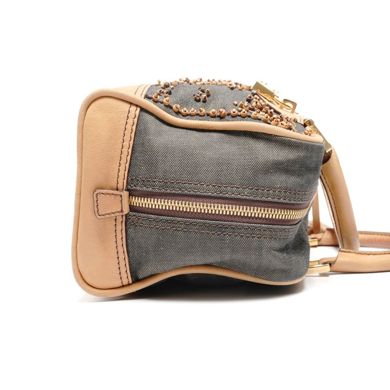 Loewe Handbag Amazona 28 Denim Beads