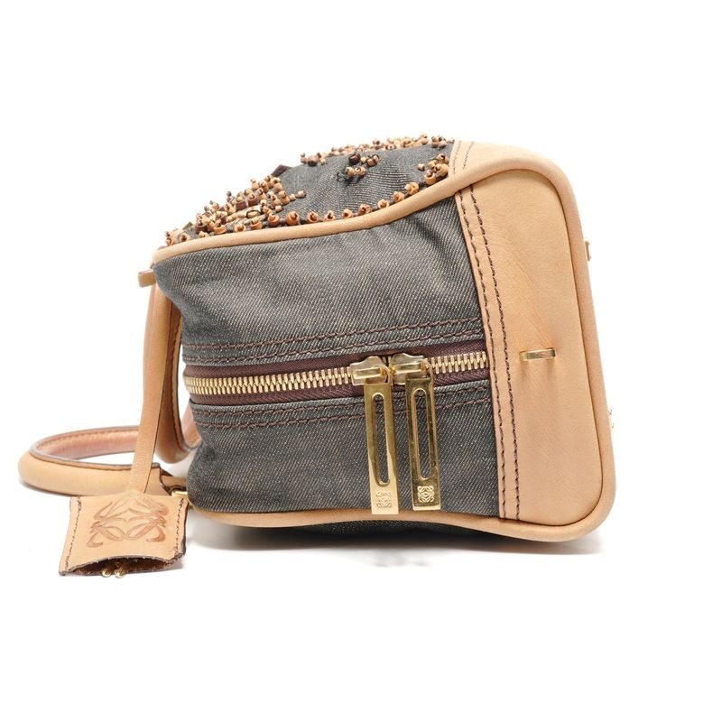 Loewe Handbag Amazona 28 Denim Beads