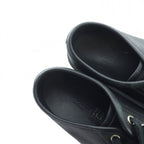 Gucci Low Cut Sneakers Shoes Leather Logo 35.5 Black