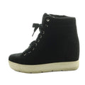 Prada Sport High Cut Sneakers Shoes Thick Sole Suede 35.5 Black