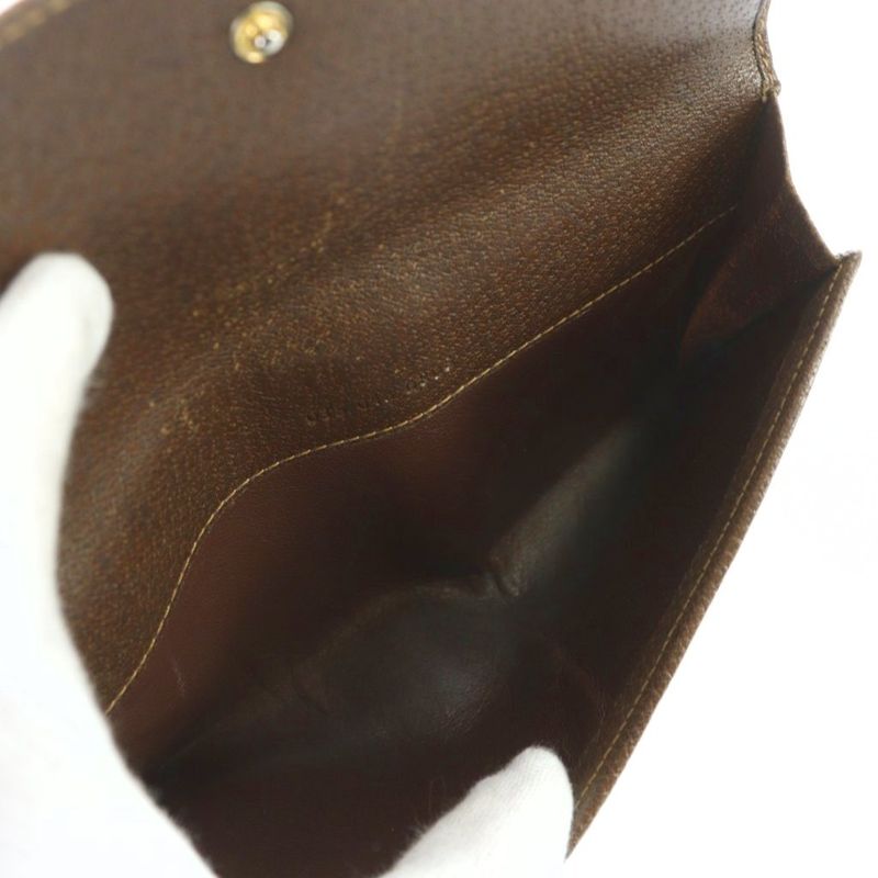 Gucci GG Supreme Wallet Leather Interlocking Brown