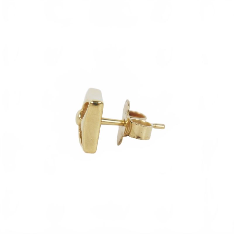 Louis Vuitton Earrings Cles Adjustable Lock Gold