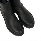 Celine Margaret Double Buckle Chelsea Boots Short 36 Black
