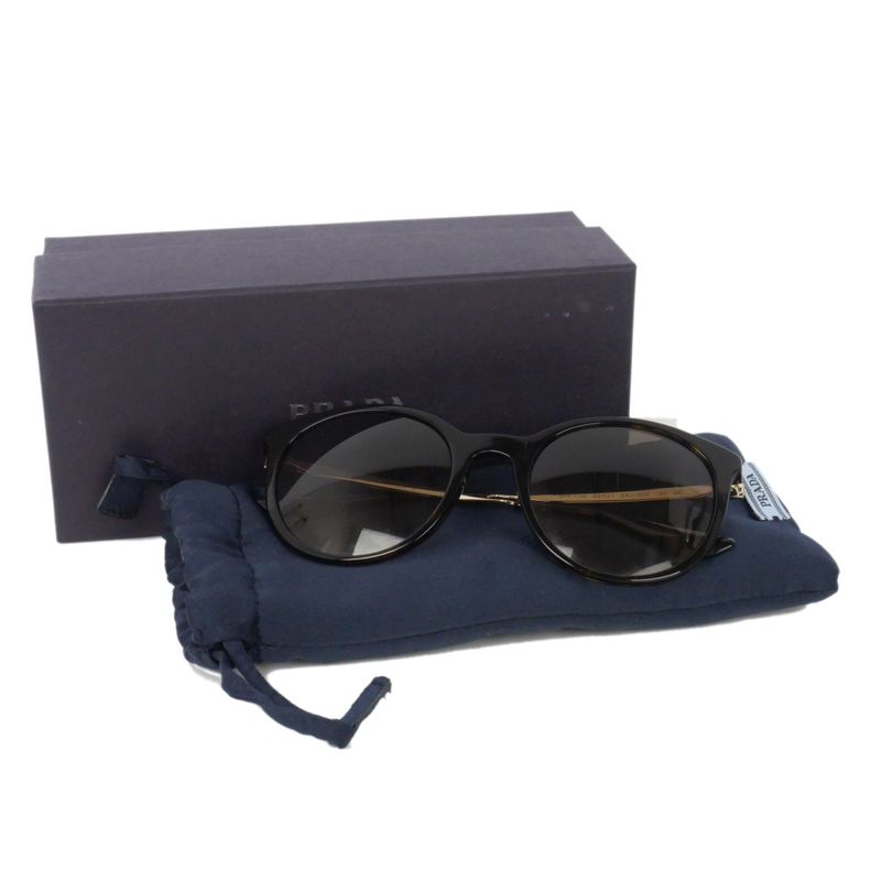 Prada Wellington Sunglasses Tortoiseshell Pattern Metal Frame