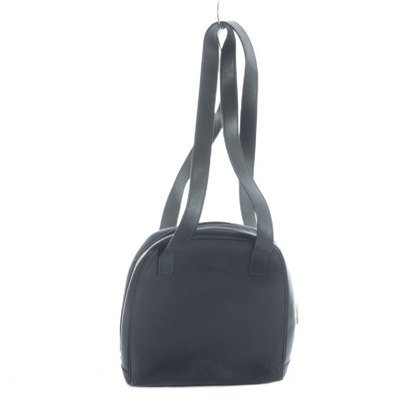 Celine Vintage Shoulder Bag Leather Star Ball Circle Logo Navy