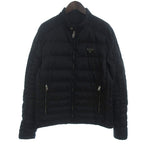 Prada Down Jacket Triangle Plate Black 52