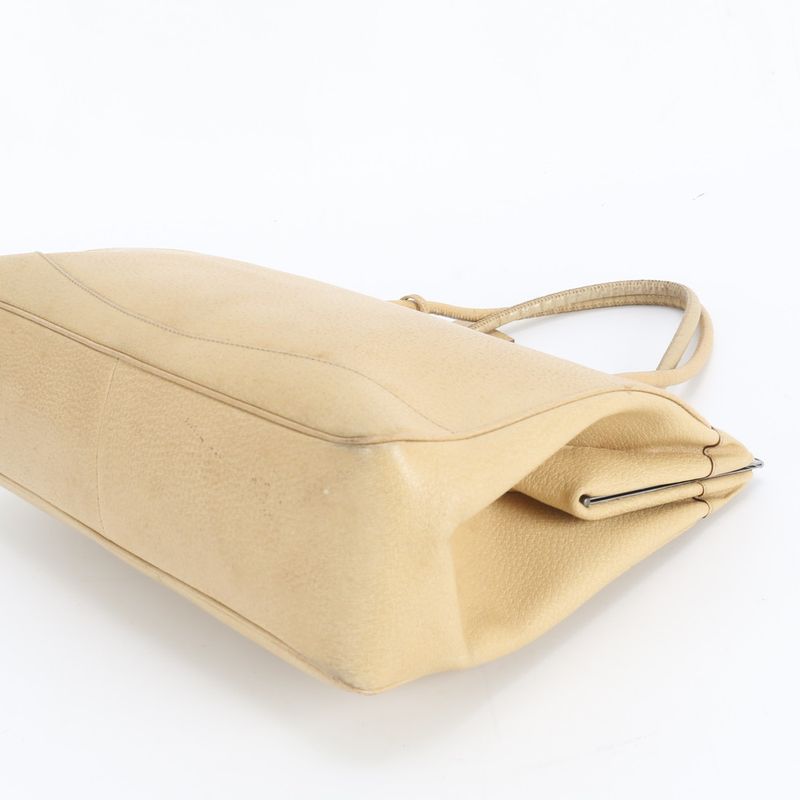 Gucci Leather Tote Shoulder Hand Beige